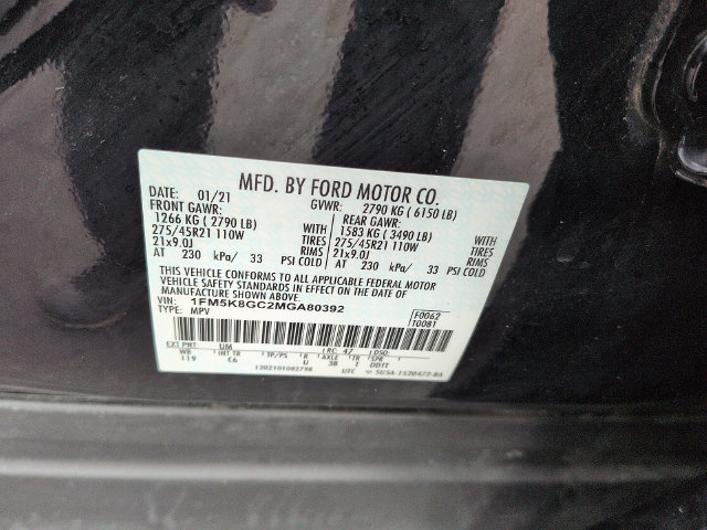 Used 2021 Ford Explorer ST w/ Equipment Group 401A AWD/4WD image 16