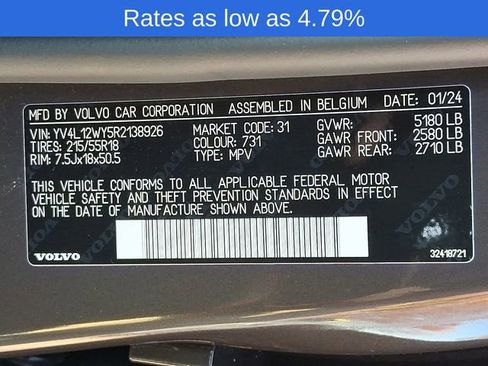 Certified 2024 Volvo V60 B5 Cross Country Plus image 33