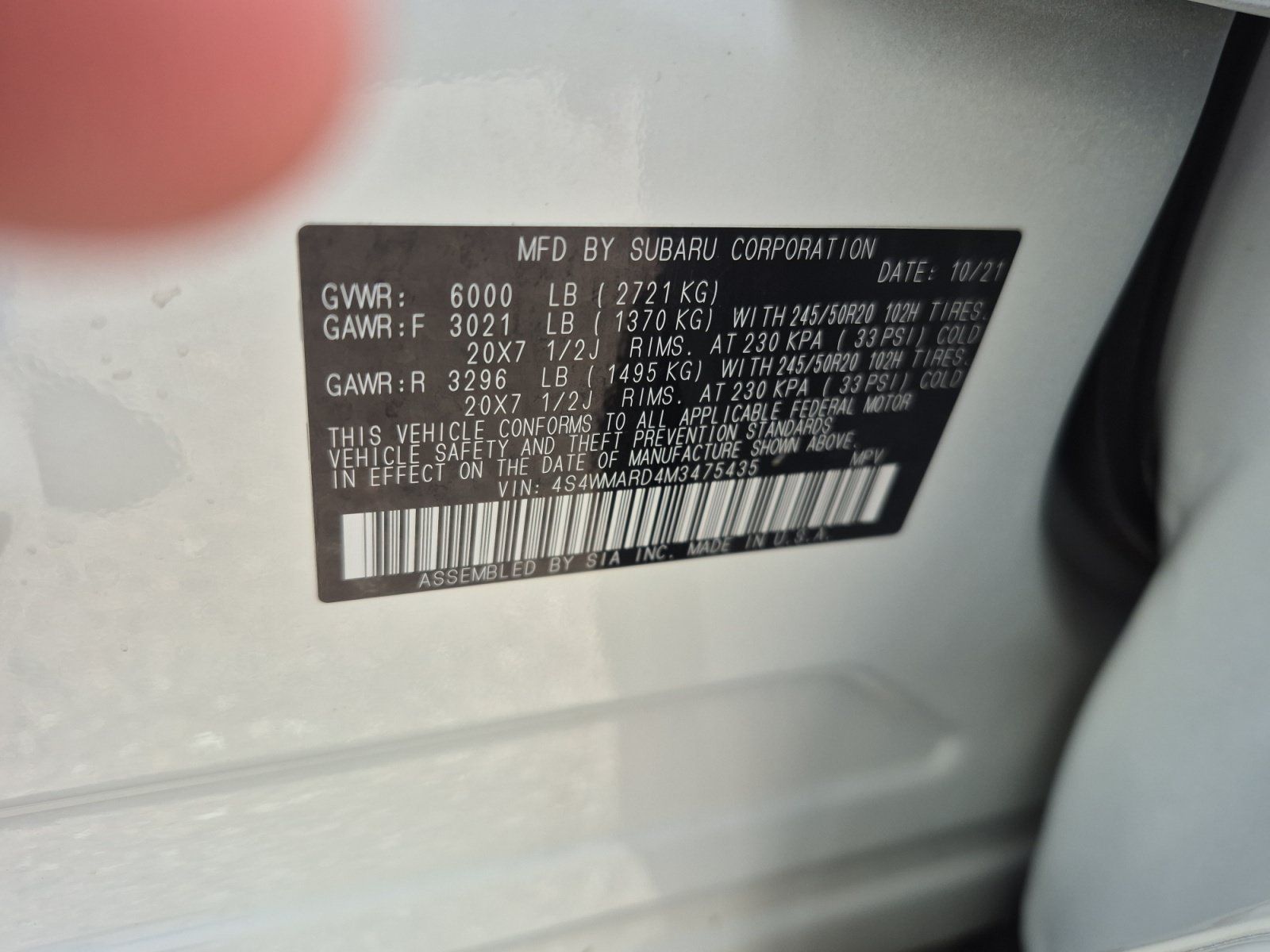 Used 2021 Subaru Ascent Touring AWD/4WD image 16