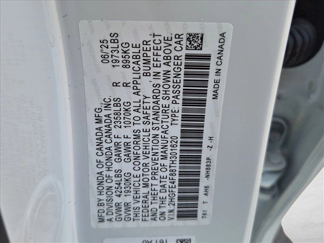 Certified 2026 Honda Civic FWD Hybrid Sedan image 23