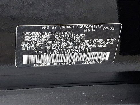 Used 2023 Subaru WRX Limited image 28