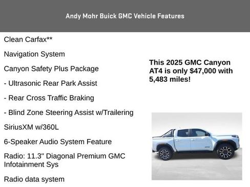 Used 2025 GMC Canyon AT4 w/ Nightfall Edition AWD/4WD image 4