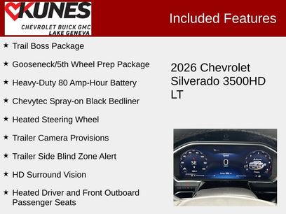 New 2026 Chevrolet Silverado 3500 LT w/ Trail Boss Package