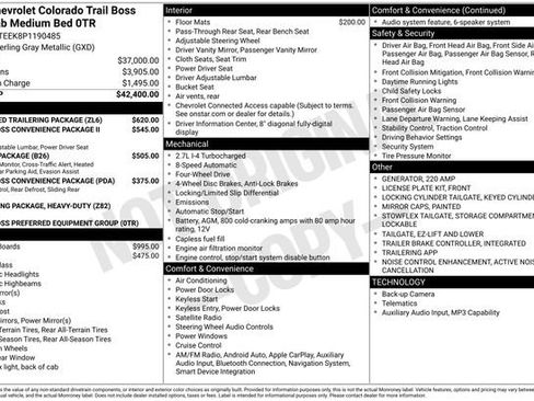 Used 2023 Chevrolet Colorado Trail Boss w/ Advanced Trailering Package AWD/4WD image 20
