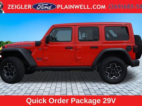 Used 2022 Jeep Wrangler Unlimited Rubicon 4xe w/ Cold Weather Group AWD/4WD image 2