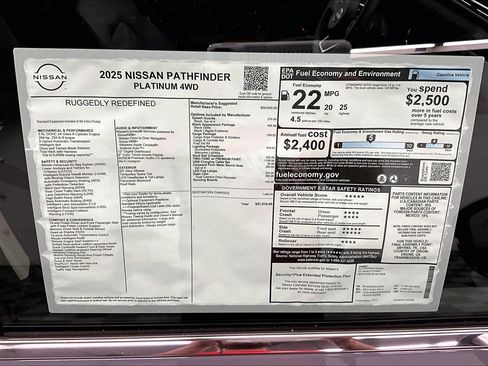New 2025 Nissan Pathfinder Platinum w/ Lighting Package (N93) AWD/4WD image 40