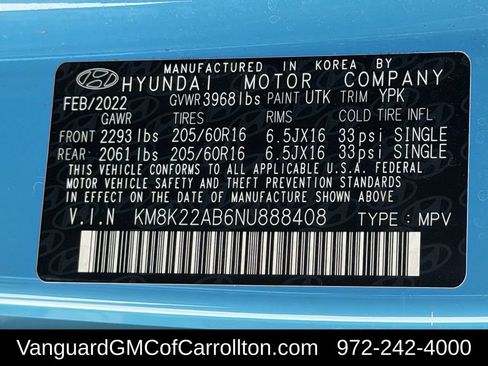 Used 2022 Hyundai Kona SE FWD image 31