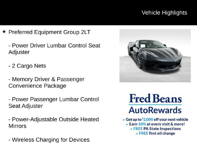 Used 2024 Chevrolet Corvette Stingray Preferred Conv w/ Z51 Performance Package RWD image 10
