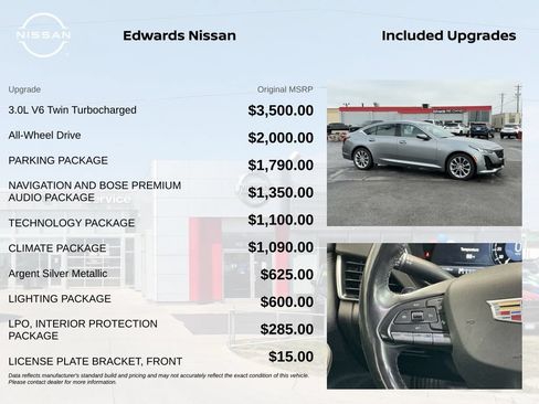Used 2023 Cadillac CT5 Premium Luxury w/ Parking Package AWD/4WD image 4