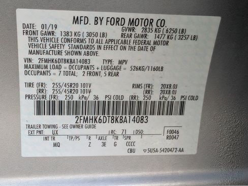 Used 2019 Ford Flex Limited w/ Equipment Group 303A image 29