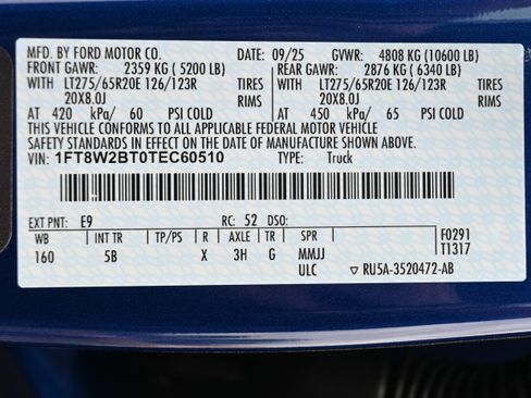 New 2026 Ford F250 Lariat w/ Black Appearance Package image 14