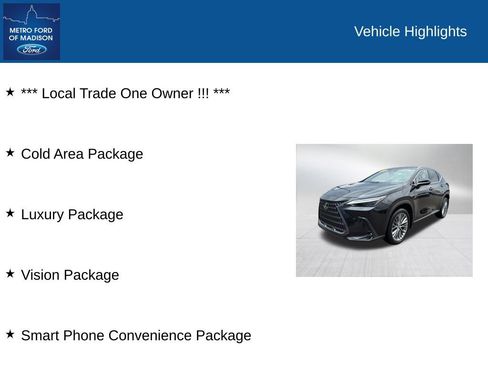 Used 2024 Lexus NX 350 AWD w/ Vision Package image 2