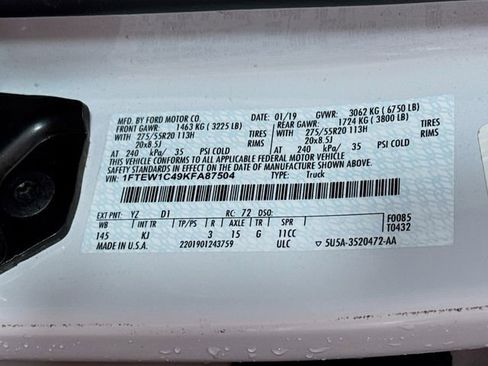 Used 2019 Ford F150 King Ranch w/ Equipment Group 601A Luxury image 37