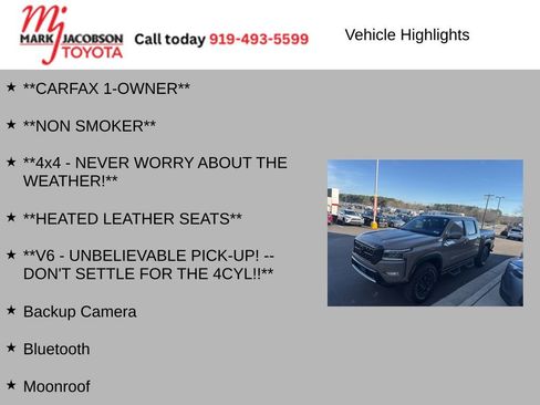 Used 2022 Nissan Frontier PRO-4X w/ Pro-4X Premium Package image 6