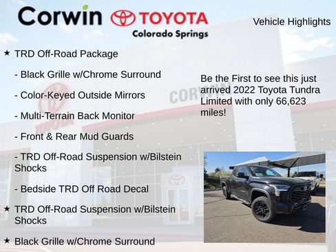 Used 2022 Toyota Tundra Limited w/ TRD Off-Road Package image 4