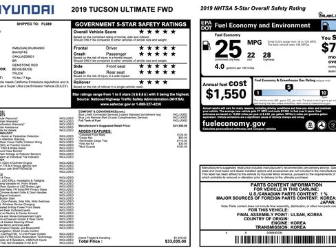 Used 2019 Hyundai Tucson Ultimate FWD image 4
