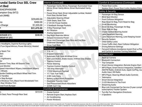 Used 2023 Hyundai Santa Cruz SEL w/ Cargo Package AWD/4WD image 38