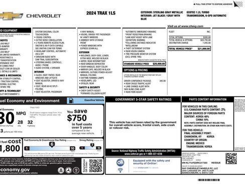 Used 2024 Chevrolet Trax LS w/ Driver Confidence Package FWD image 2
