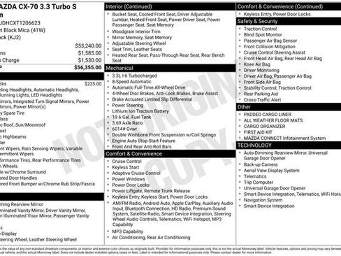 New 2026 MAZDA CX-70 3.3 Turbo S w/ Premium Package AWD/4WD image 5