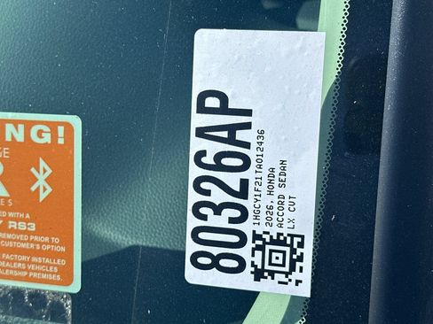Used 2026 Honda Accord LX image 3