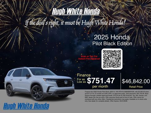 Used 2025 Honda Pilot Black Edition image 3