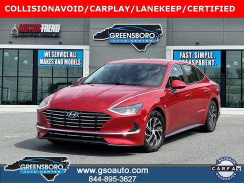 Used 2021 Hyundai Sonata Blue image 1