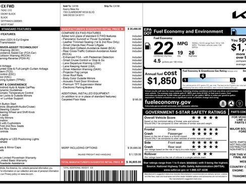 Used 2020 Kia Sorento EX image 51