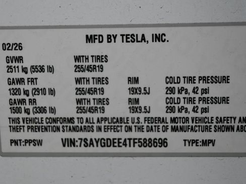 Used 2026 Tesla Model Y Long Range AWD/4WD image 8