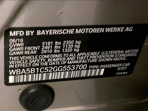Used 2016 BMW 535i Sedan image 10