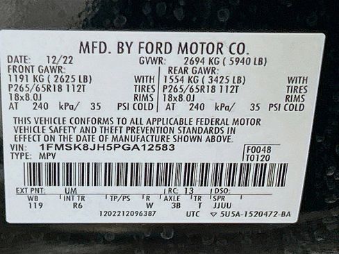 Used 2023 Ford Explorer Timberline w/ Timberline Technology Package image 34