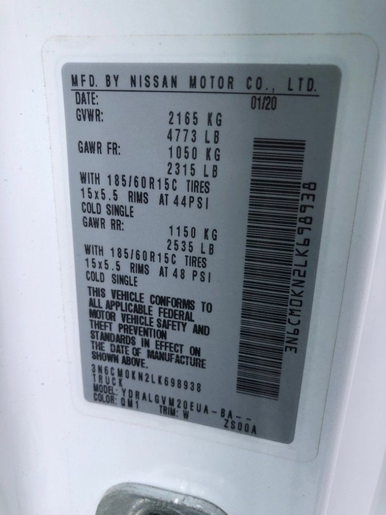 Used 2020 Nissan NV200 SV w/ Back Door Glass Package FWD image 38