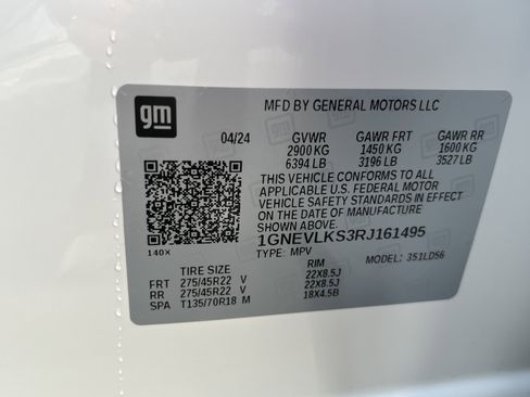 Used 2024 Chevrolet Traverse RS AWD/4WD image 10