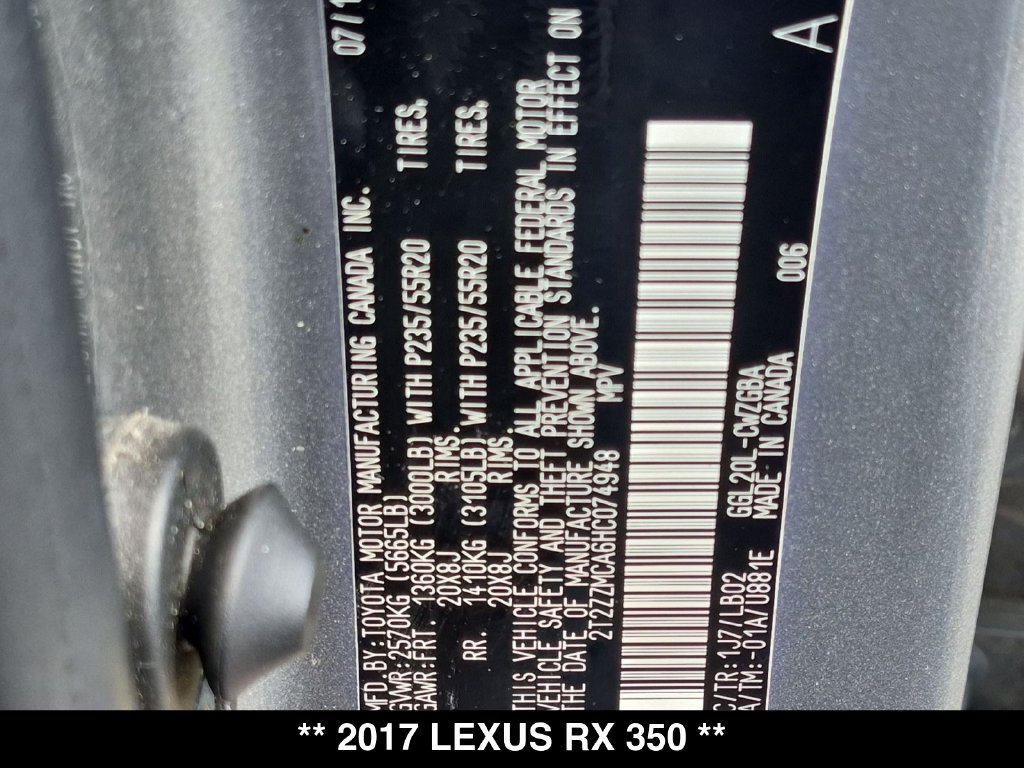 Used 2017 Lexus RX 350 FWD w/ Premium Package image 36