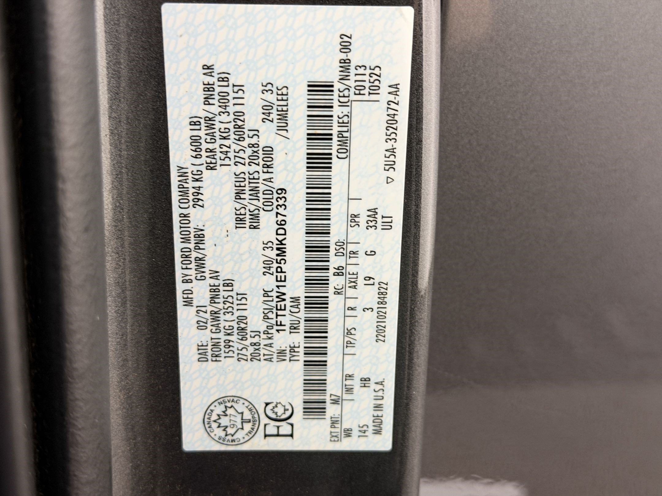 Used 2021 Ford F150 Lariat w/ Equipment Group 502A High AWD/4WD image 26