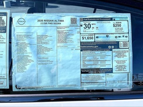 New 2026 Nissan Altima 2.5 SR w/ SR Midnight Edition Package FWD image 14
