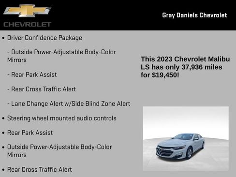 Used 2023 Chevrolet Malibu LS w/ Driver Confidence Package image 12
