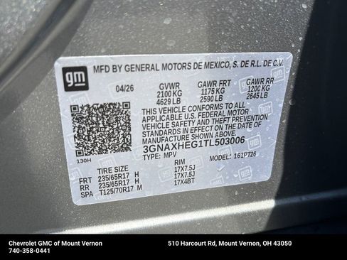 New 2026 Chevrolet Equinox LT w/ Convenience Package II FWD image 31