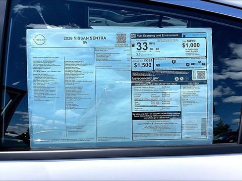 New 2026 Nissan Sentra SV image 12