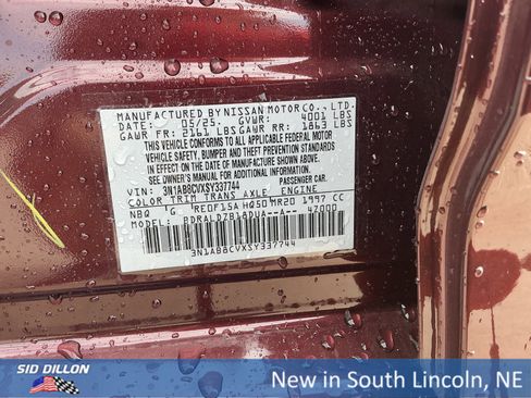 New 2025 Nissan Sentra SV w/ Trunk Package image 12