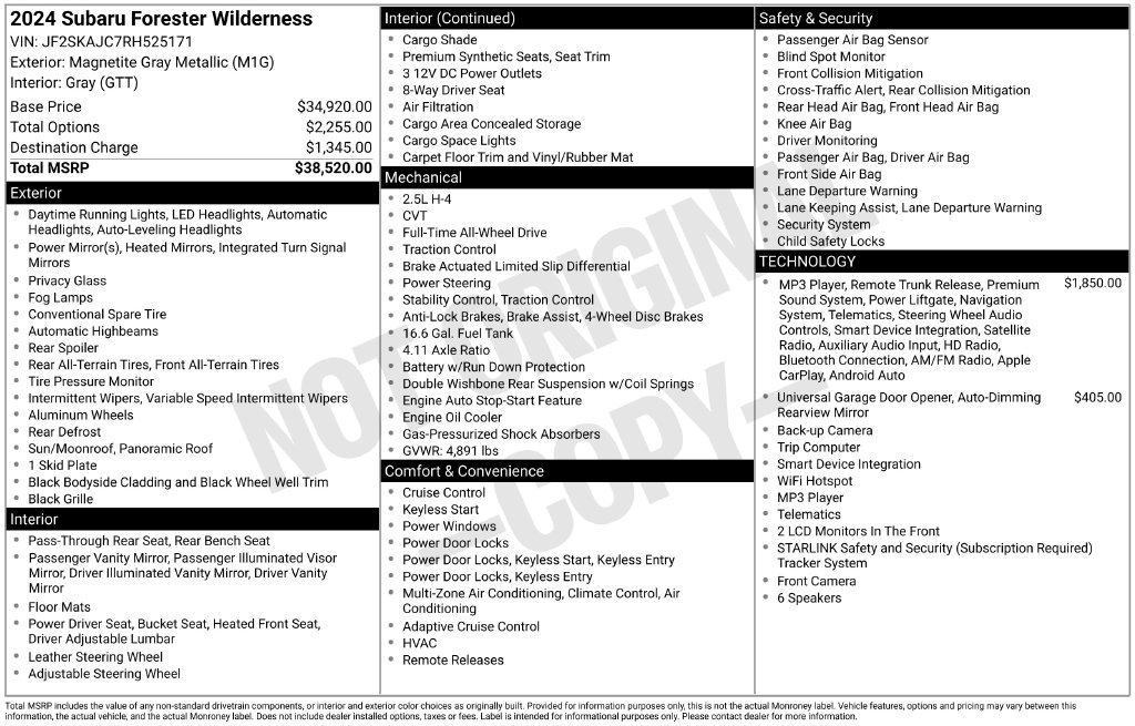 Used 2024 Subaru Forester Wilderness AWD/4WD image 30