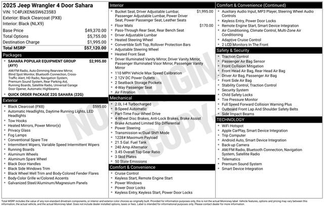 New 2025 Jeep Wrangler Unlimited Sahara AWD/4WD image 43
