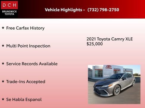 Used 2021 Toyota Camry XLE image 4