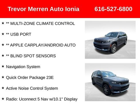 Used 2024 Jeep Grand Cherokee L Limited AWD/4WD image 19