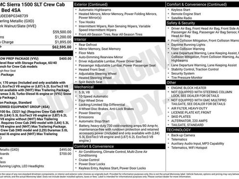 Certified 2023 GMC Sierra 1500 SLT w/ Snow Plow Prep Package AWD/4WD image 6