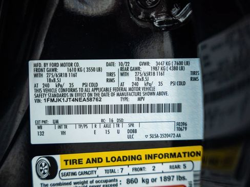 Used 2022 Ford Expedition Max XLT AWD/4WD image 44
