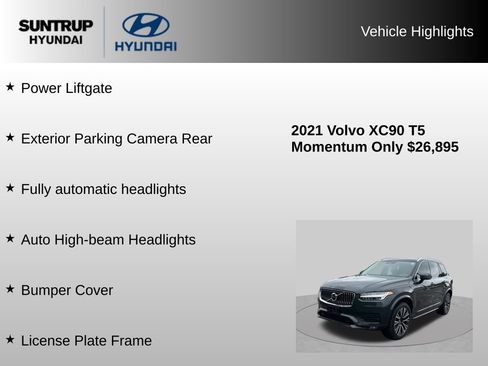 Used 2021 Volvo XC90 T5 Momentum w/ Advanced Package AWD/4WD image 15