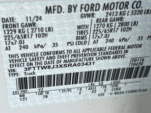 Used 2025 Ford Maverick XLT w/ Equipment Group 301A AWD/4WD image 11