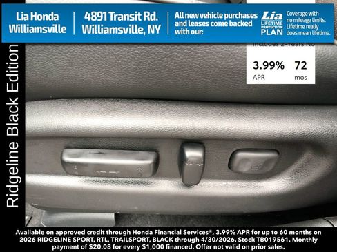 New 2026 Honda Ridgeline Black Edition image 15