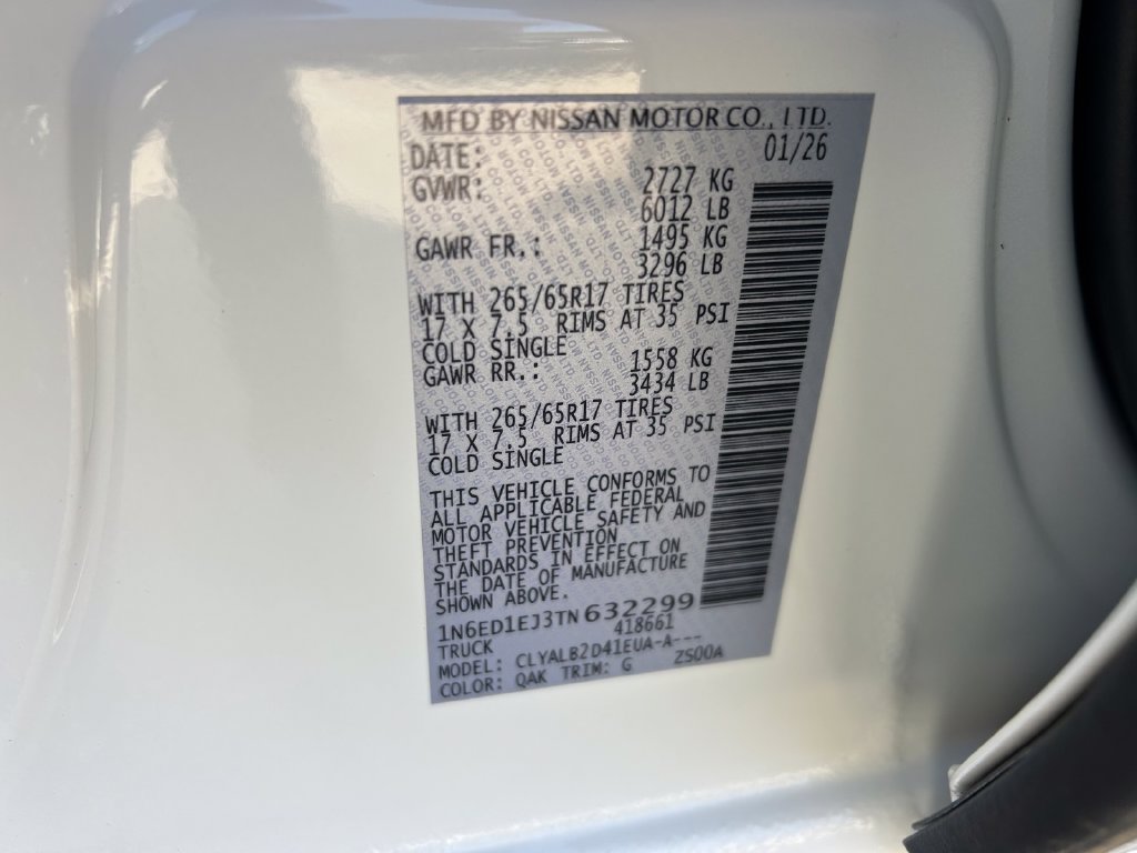 Used 2026 Nissan Frontier SV RWD image 9