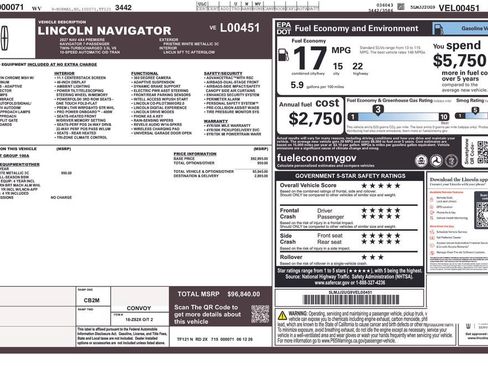 New 2027 Lincoln Navigator Premiere AWD/4WD image 6